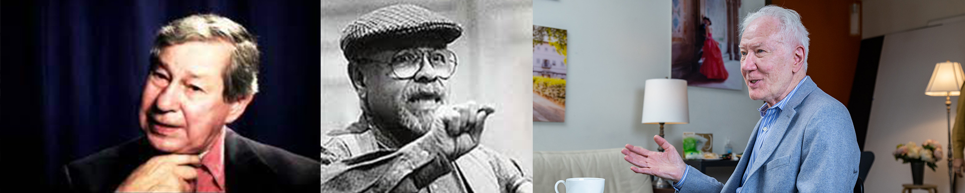 photos of Earle Gister, Lloyd Richards, and Ron Van Lieu.
