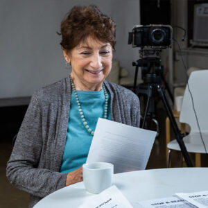 Joanna Merlin filming The Legacy Project